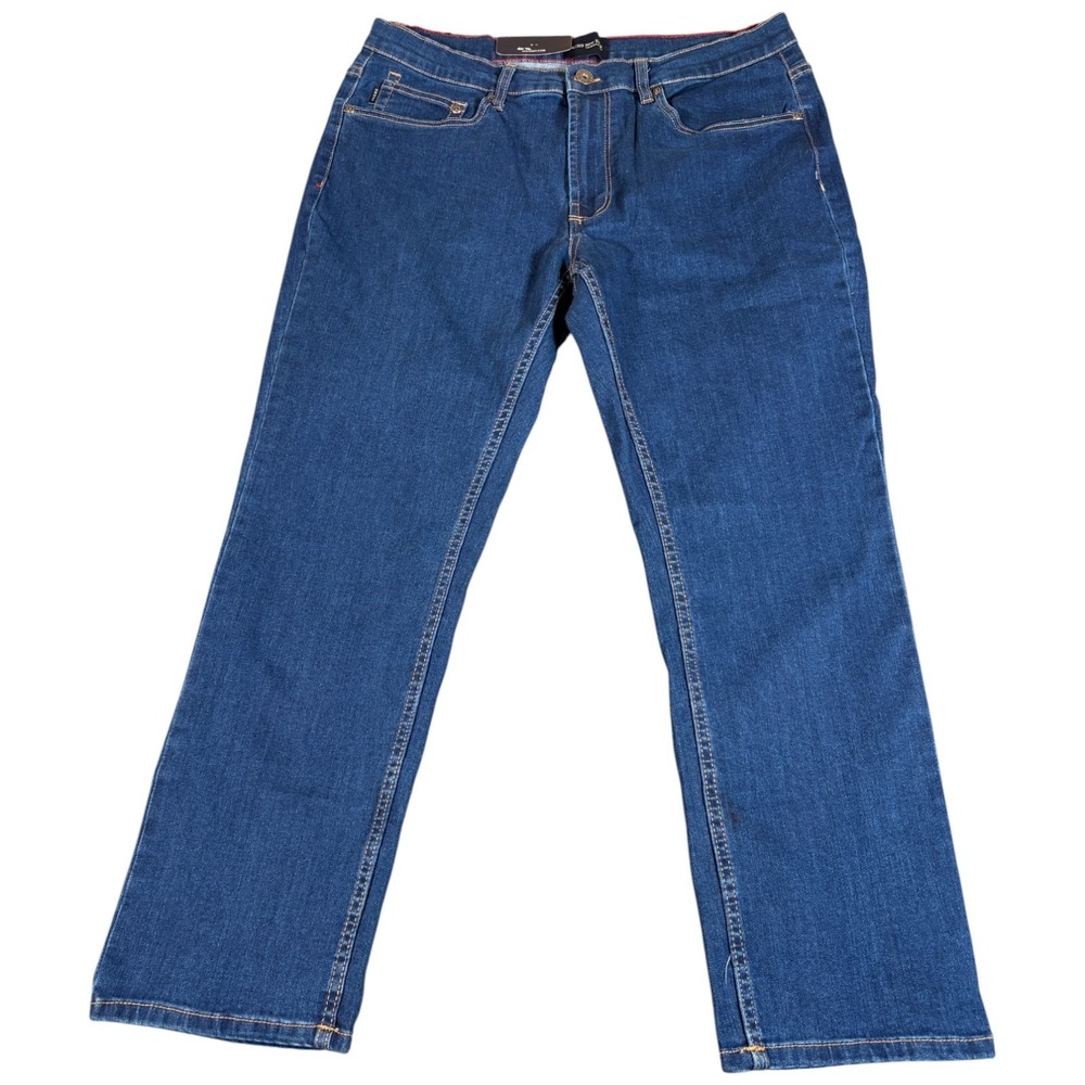 Jachs Tribeca New York Jeans Mens 36x29 (34x27.5) Blue‎ Denim Stretch Straight